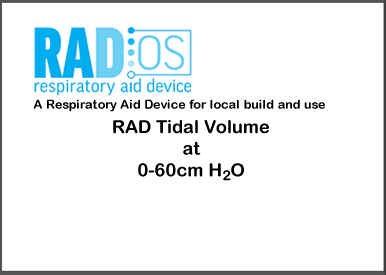 Tidal Volume at 0-60cm H2O; 20°C using Ambu Spur2 BVM